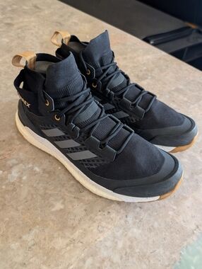 Adidas Terrex  Free Hiker (2021) PrimeBlue Black Cushioned Shoes Men  Size 12.5